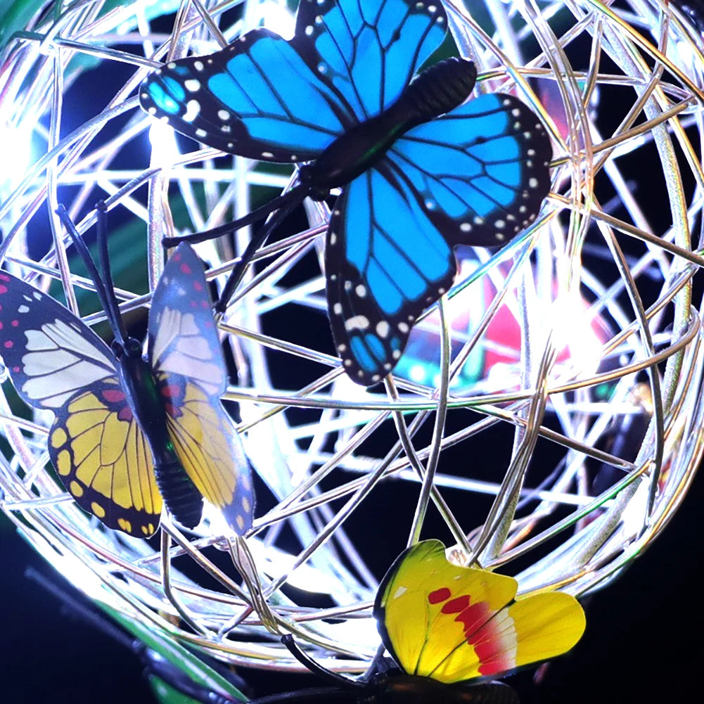 Butterfly Mesh Ball Garden Light - cocobear