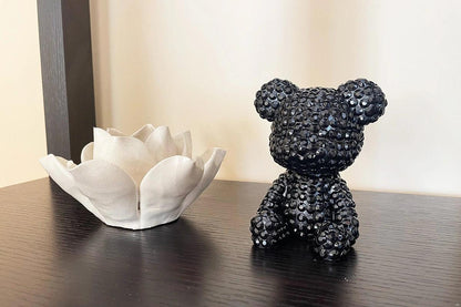 Black Crystal Bear Figure - cocobear