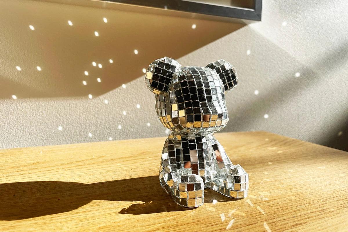 Crystal Mirror Bear Figure - cocobear