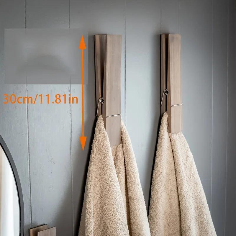 Extra Large Wooden Towel Holder - cocobear