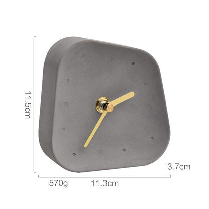 Geometry cement Table Clock - cocobear