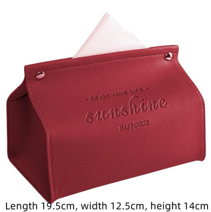 Leather Tissue Box Cover - cocobear