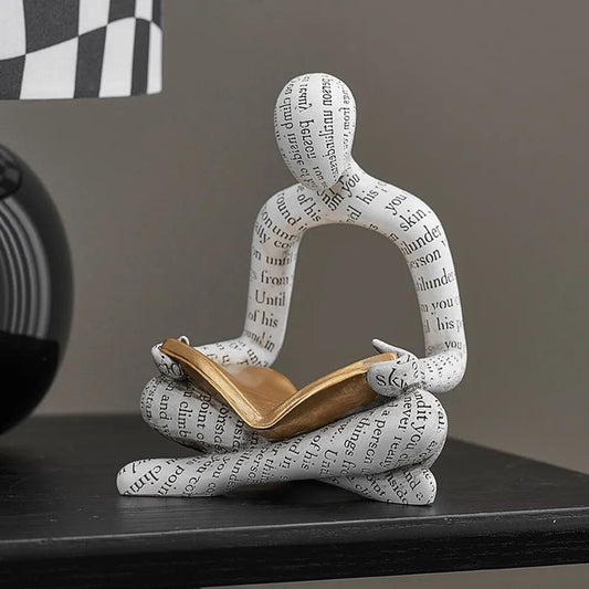 Scholar's Reading sculpture - cocobear