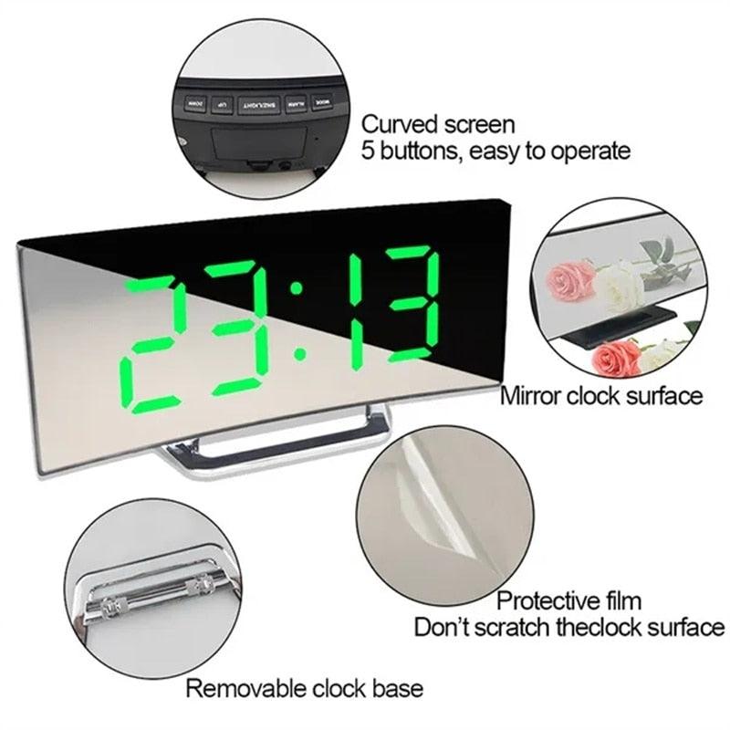 Sleek LED Digital Clock - cocobear