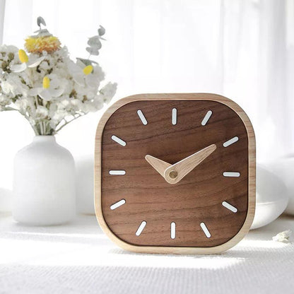 Walnut Wonder Desk Clock - cocobear