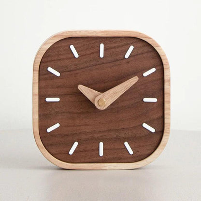 Walnut Wonder Desk Clock - cocobear