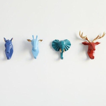 Animal Head Wall Key Holder - cocobear