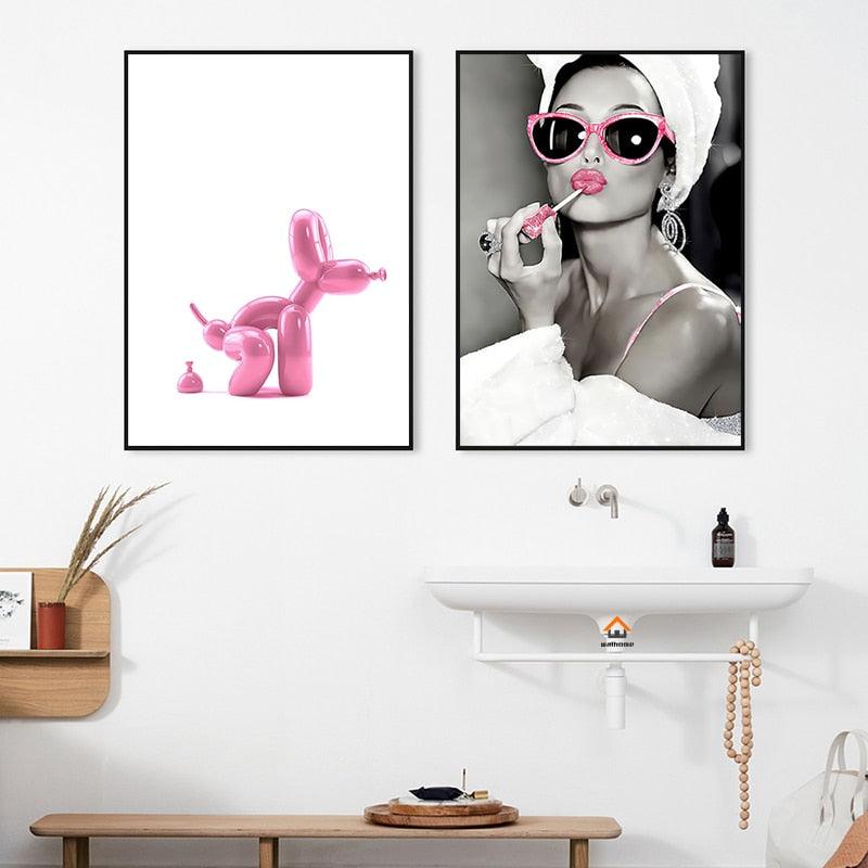 Bathroom Wall Art Poster - cocobear