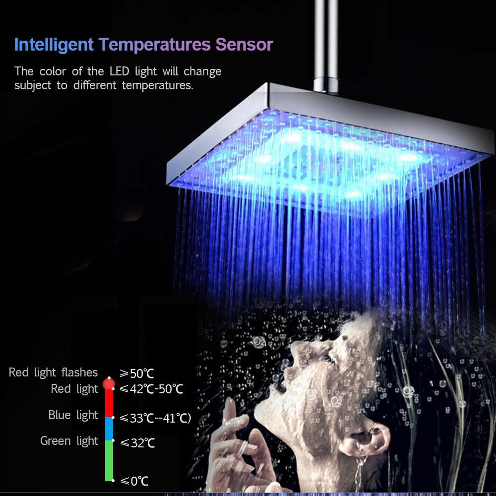 LED Shower Head with Rainfall Effect - cocobear