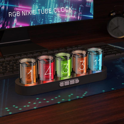 Luxury Tube Clock with LED Glow - cocobear