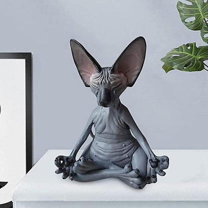 Miniature Buddha Cat Statue - cocobear