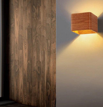 Wood Grain Modern Wall Lamp - cocobear