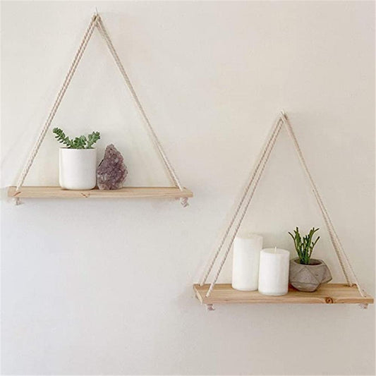 Wood Swing Hanging Shelves - cocobear