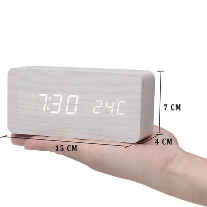 Wooden LED Alarm Clocks - cocobear