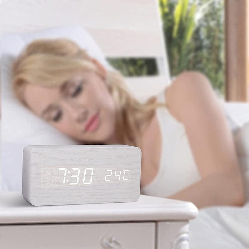 Wooden LED Alarm Clocks - cocobear