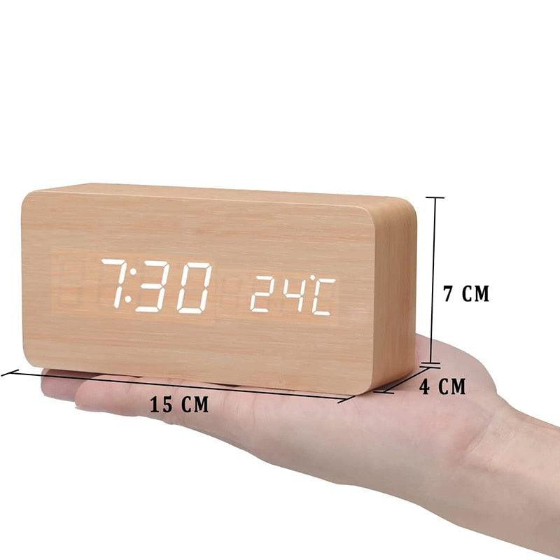 Wooden LED Alarm Clocks - cocobear